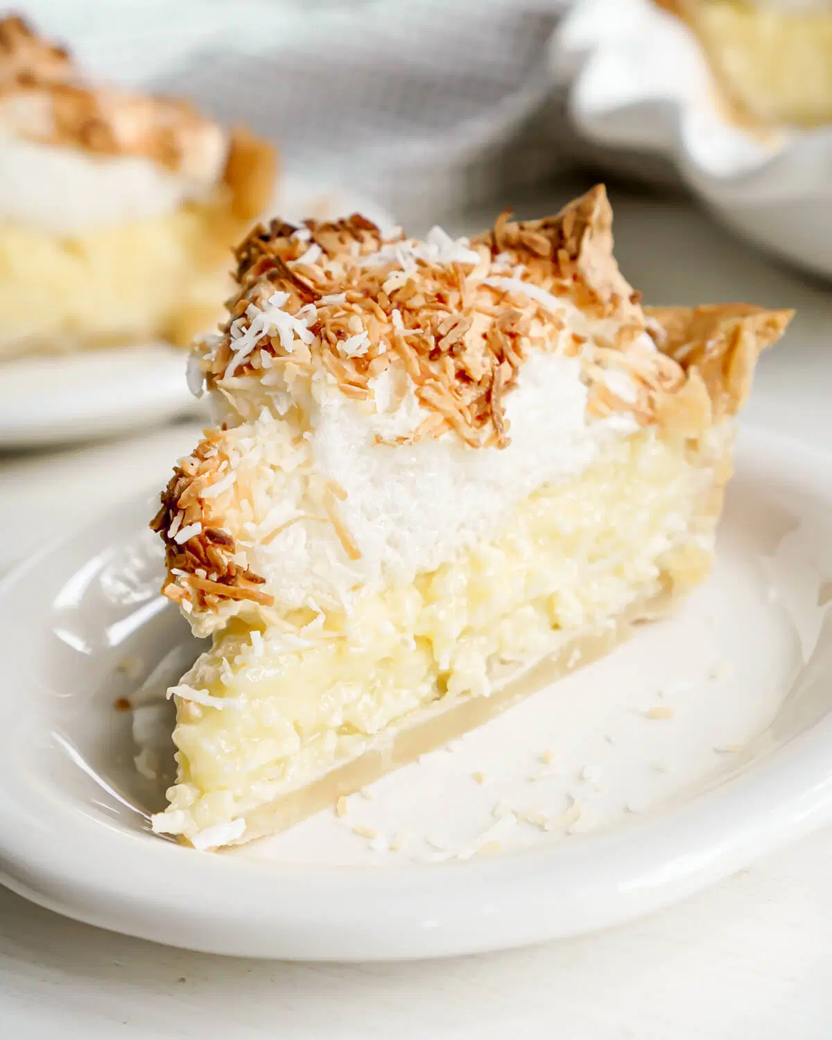 Coconut Cream Pie with Meringue Topping