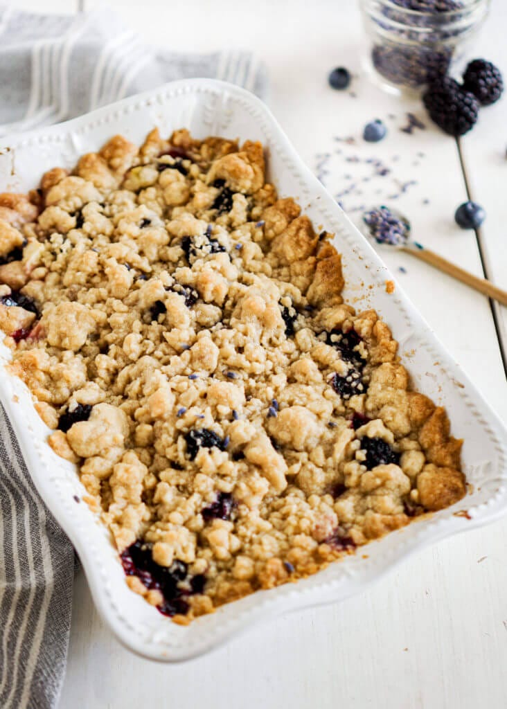 Blackberry Lavender Crumble
