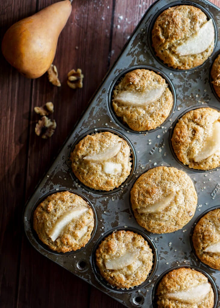 Pear and Ginger Muffins