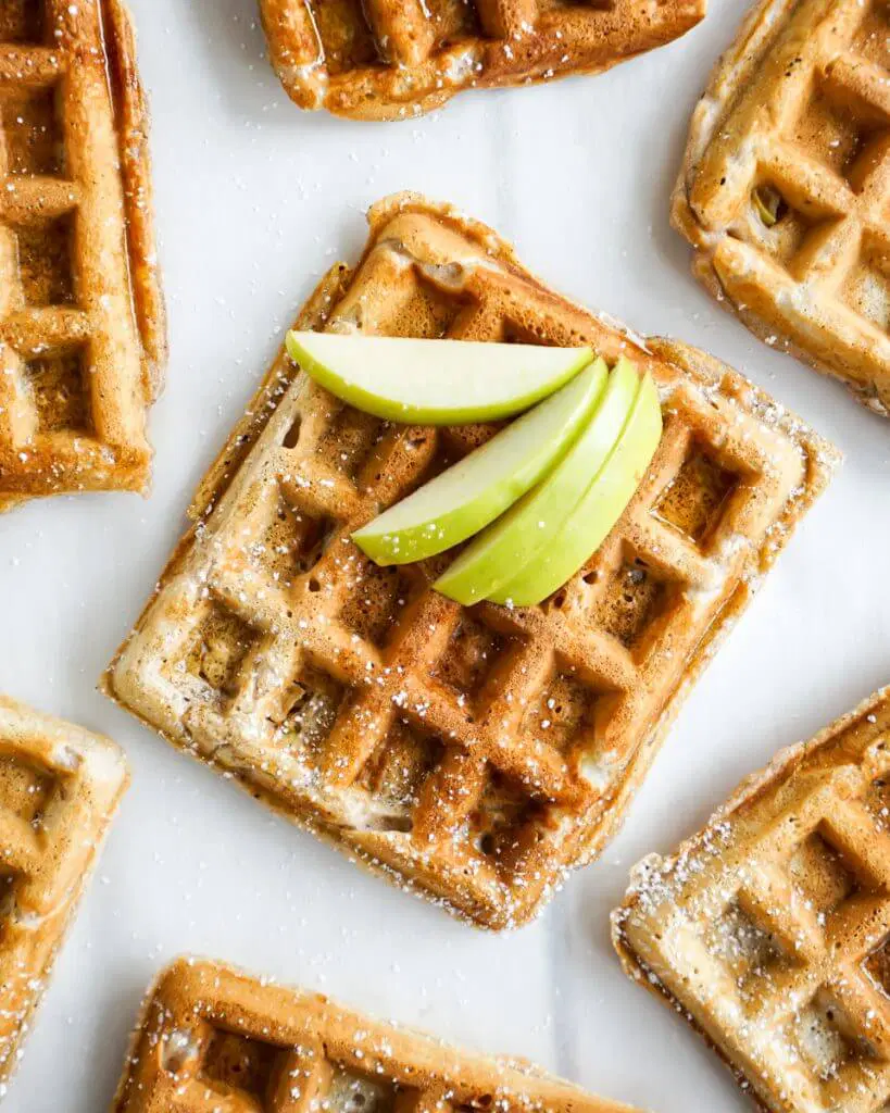 Easy Apple Cinnamon Waffles
