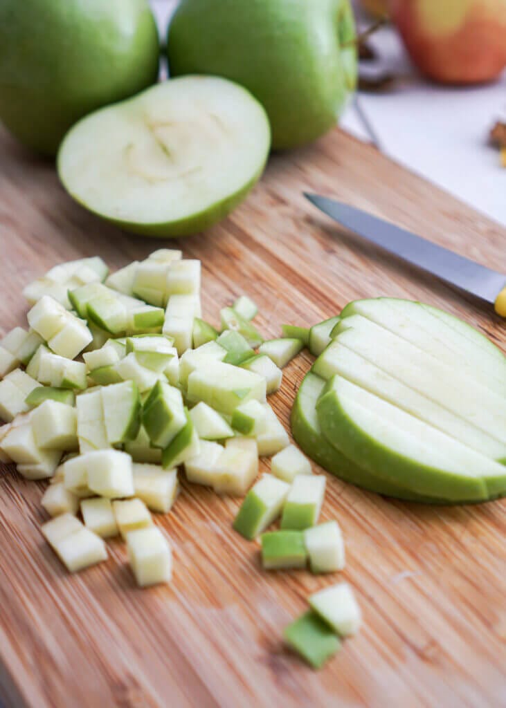 Chopped Granny Smith Apples